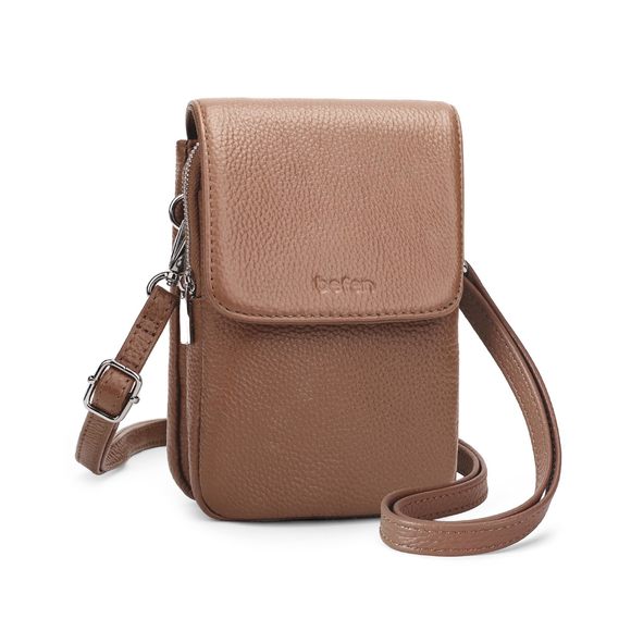 Genuine Leather Small Crossbody Bags, Cell Phone Cross Body T_T - Picture 1 of 6